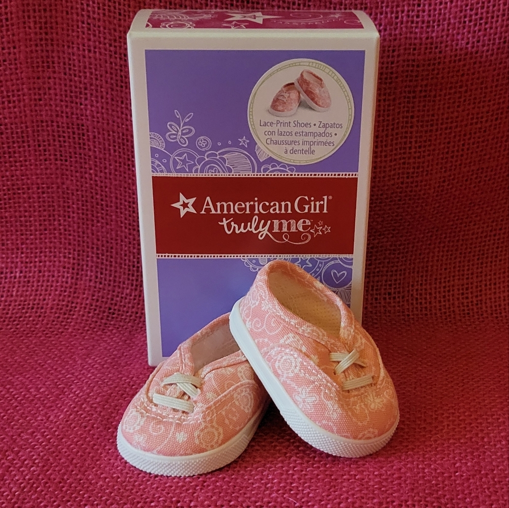 American Girl Truly Me Pink Sneakers Shoe  For 18" Doll